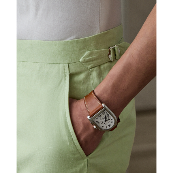 Pantalon Gregory fait main soie et lin