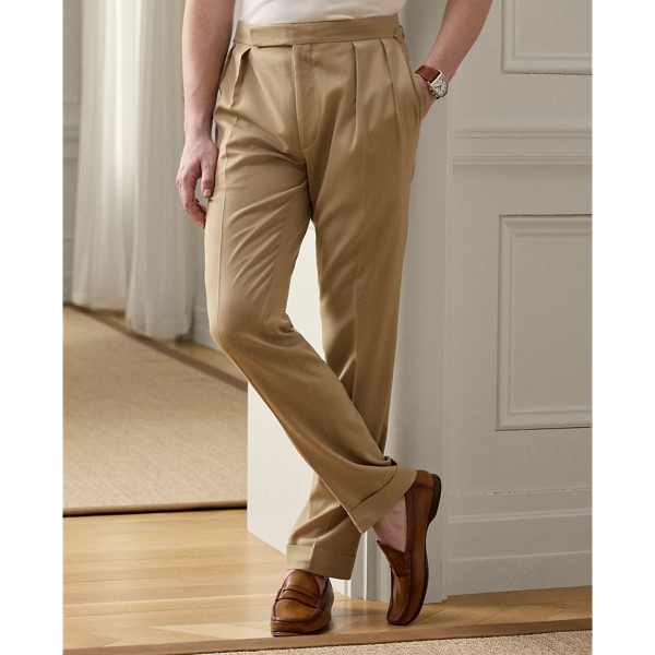 【新品】RALPH LAUREN PURPLE LABELホワイトチノスラックス Men's White Purple Label Pants | Ralph Lauren