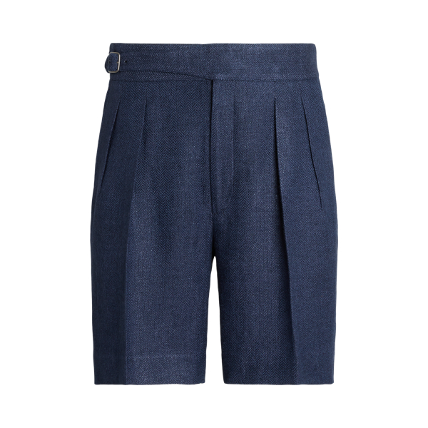 Hand-Tailored Linen-Silk Short