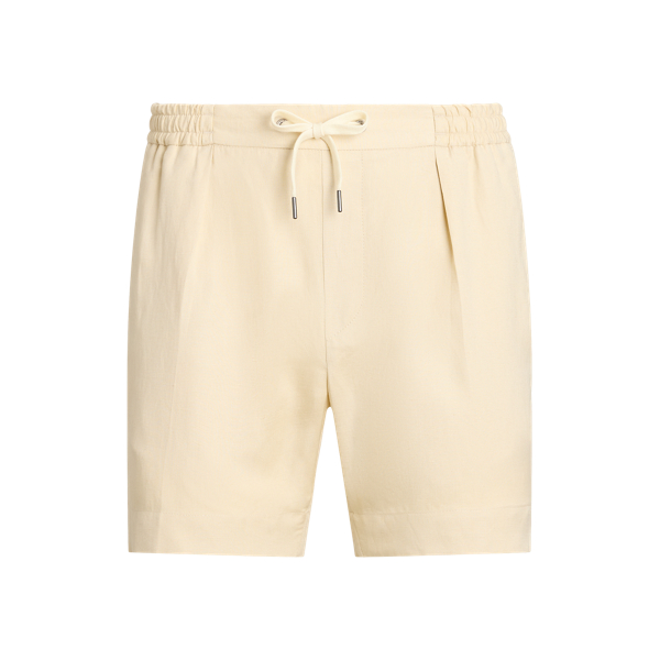 Hand-Tailored Silk-Linen Short Purple Label 1