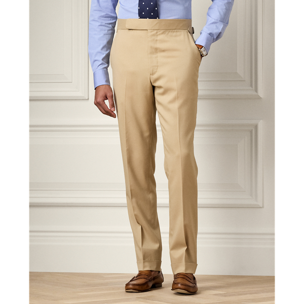 Tan Kent Handmade Wool Gabardine Suit Purple Label 7