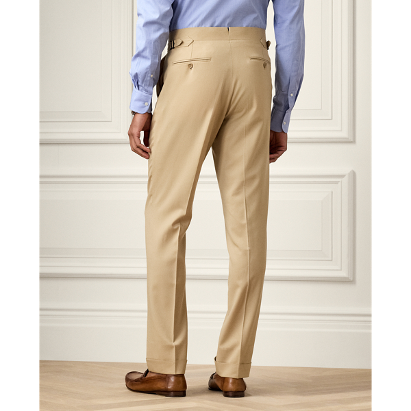 Tan Kent Handmade Wool Gabardine Suit Purple Label 8