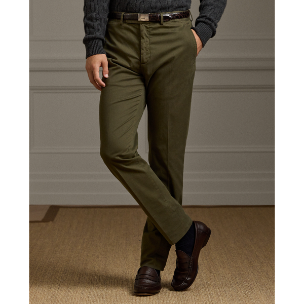 Hand-Tailored Slim Stretch Chino Trouser