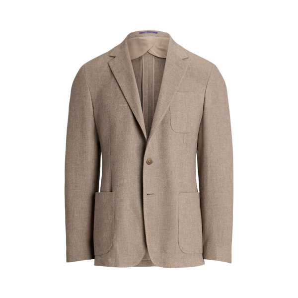 Hadley Hand-Tailored Wool-Blend Jacket Purple Label 1
