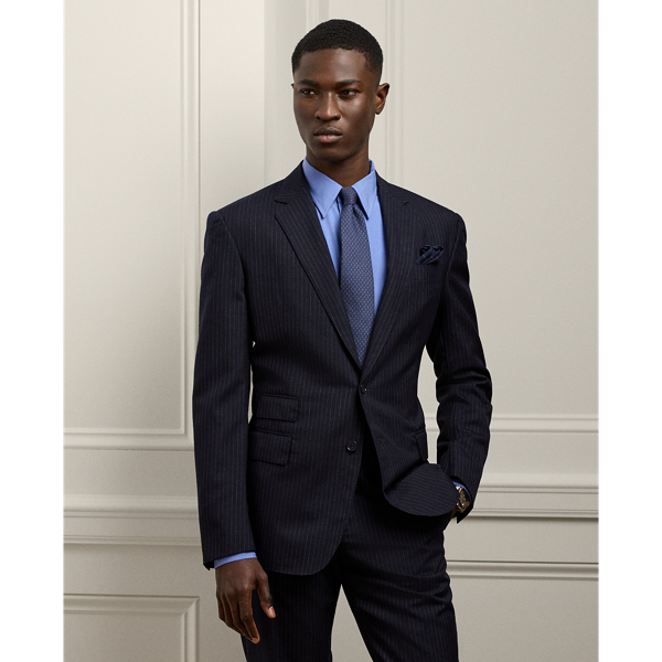 Wollanzug Kent mit Nadelstreifen Purple Label in Navy/Grau 4