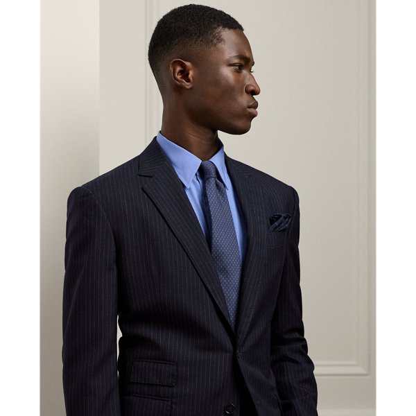 Wollanzug Kent mit Nadelstreifen Purple Label in Navy/Grau 6