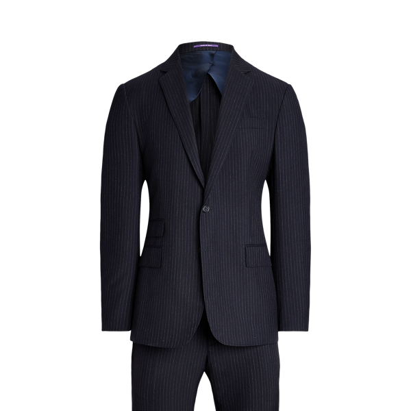 Wollanzug Kent mit Nadelstreifen Purple Label in Navy/Grau 2