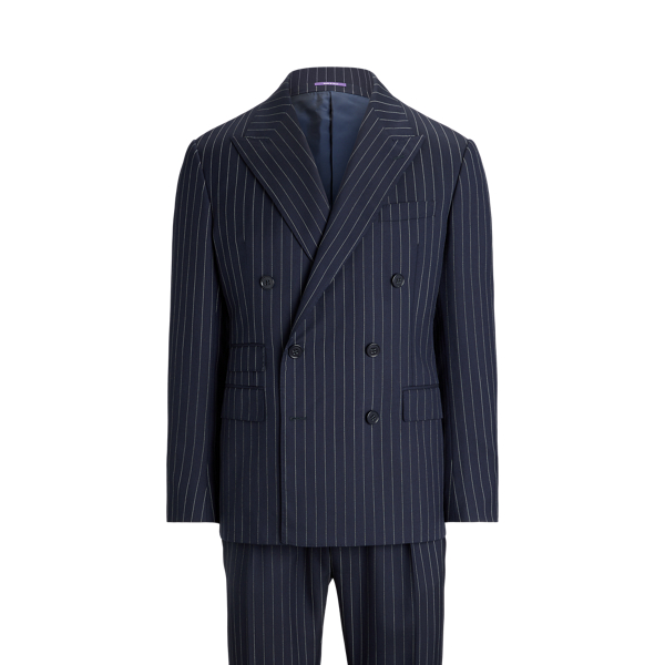 Ralph lauren navy pinstripe suit hotsell