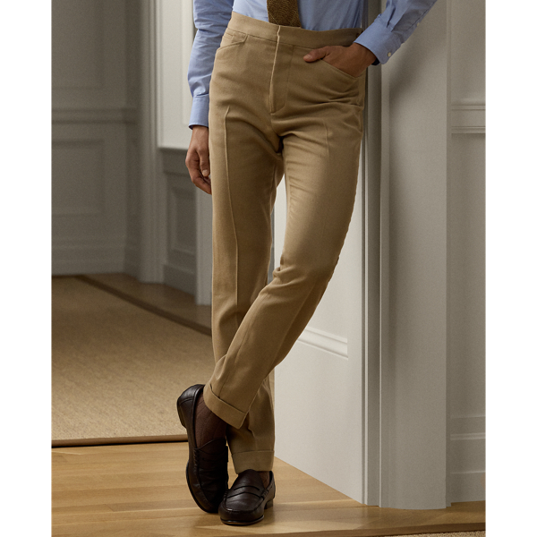 Riding Tan Hand-Tailored Cavalry Twill Trouser Purple Label 4