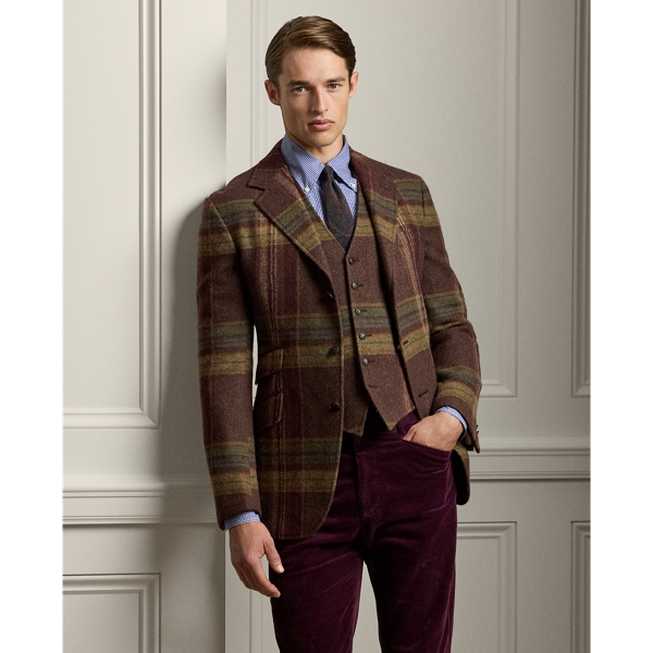 Plaid wool sport coat clearance