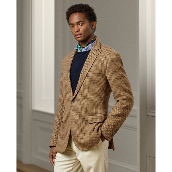 Kent Hand-Tailored Plaid Suit Jacket