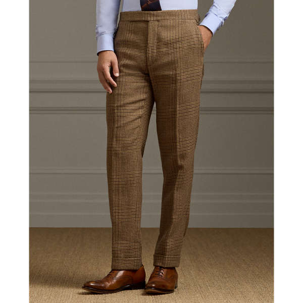 Gregory Hand-Tailored Plaid Suit Trouser