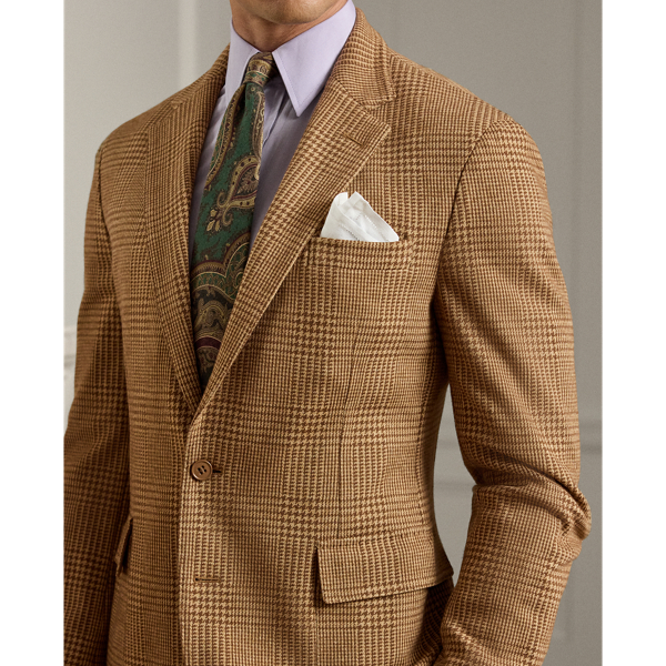 Hadley Hand-Tailored Plaid Jersey Jacket