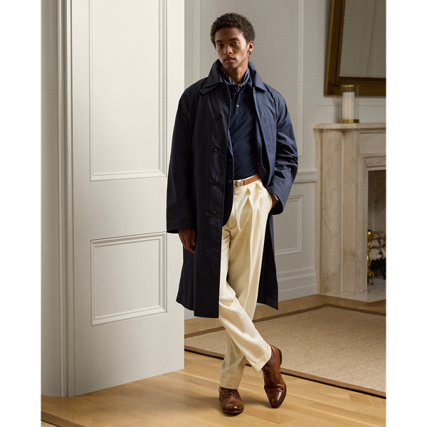 Hand Tailored Packable Balmacaan Coat for Men Ralph Lauren NO