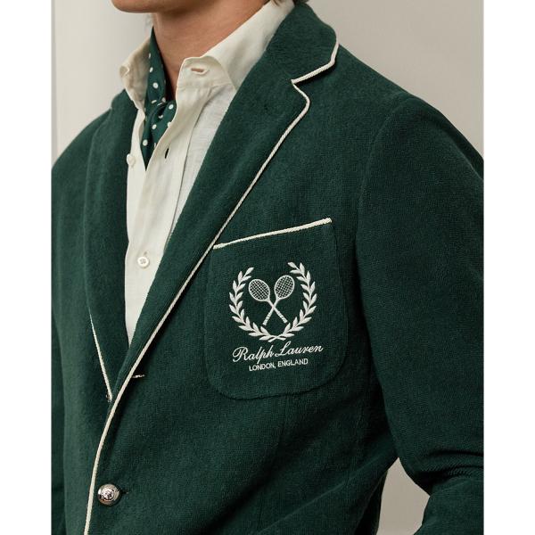 Hand-Tailored Embroidered Terry Blazer