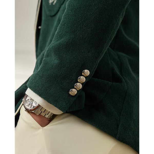 Hand-Tailored Embroidered Terry Blazer