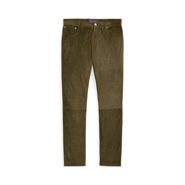Hand-Tailored Suede Five-Pocket Trousers