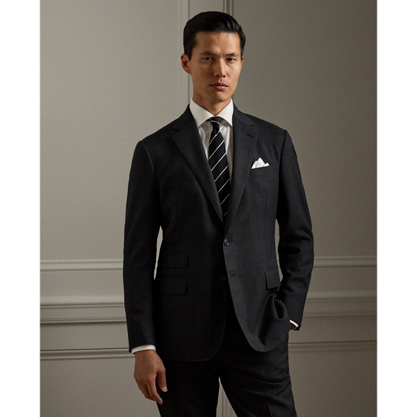 Kent Hand-Tailored Pin Dot Wool Suit 
