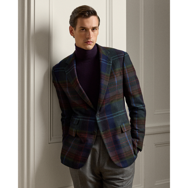 Kent Hand-Tailored Plaid Wool Jacket