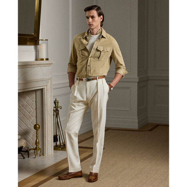 Classic Cream Pantalon Gregory fait main Purple Label 1