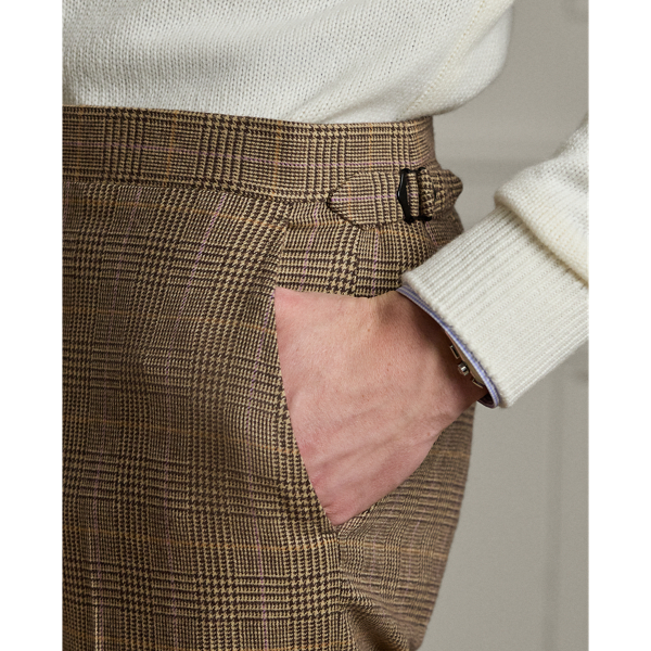 Gregory Handmade Glen Plaid Suit Trouser