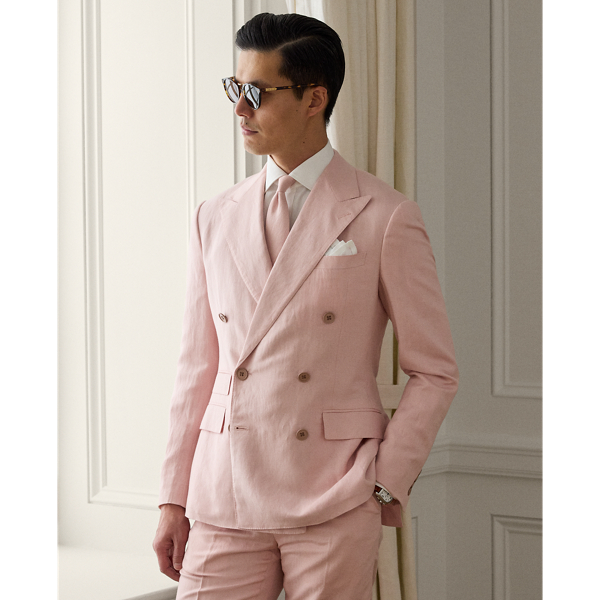 Veste Kent confectionné main soie et lin