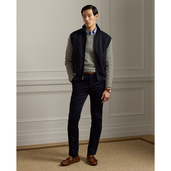  Handgeschneiderte Slim-Fit Kordsamthose