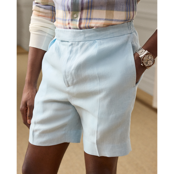 Basket-Weave Linen Short
