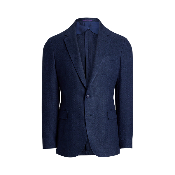 Navy Handgeschneiderte Fischgratjacke Hadley Purple Label 1