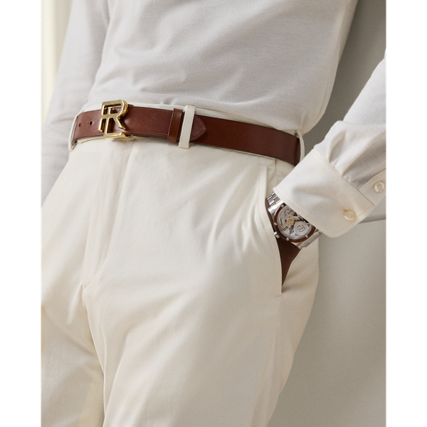 Classic Cream Hand-Tailored Stretch Chino Trouser Purple Label 6