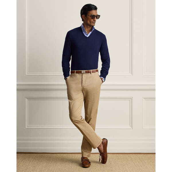 Hand-Tailored Stretch Chino Trouser