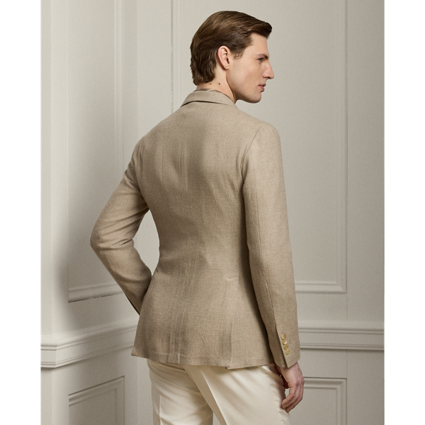 Truffle Melange Hadley Hand-Tailored Textured Blazer Purple Label 5