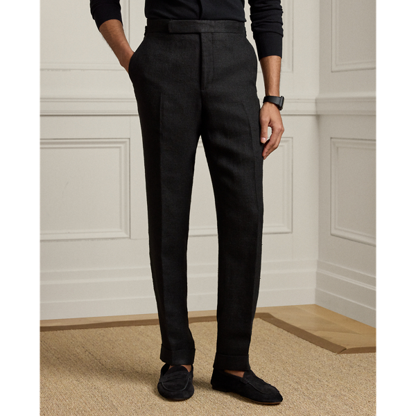 BLACK LOOSE STRAIGHT SLACKS 2912P スラックス WTXUE Trousers Formal Suit With Slanted Pockets Straight