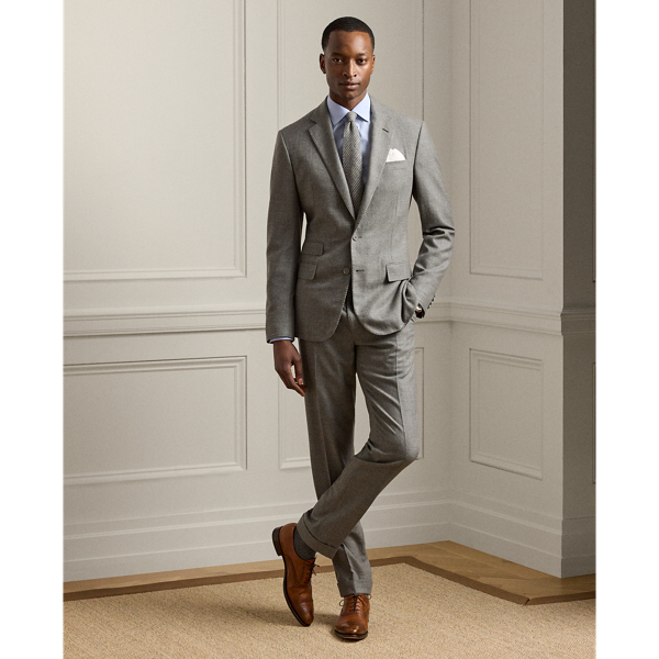 Kent Hand-Tailored Wool Sharkskin Jacket