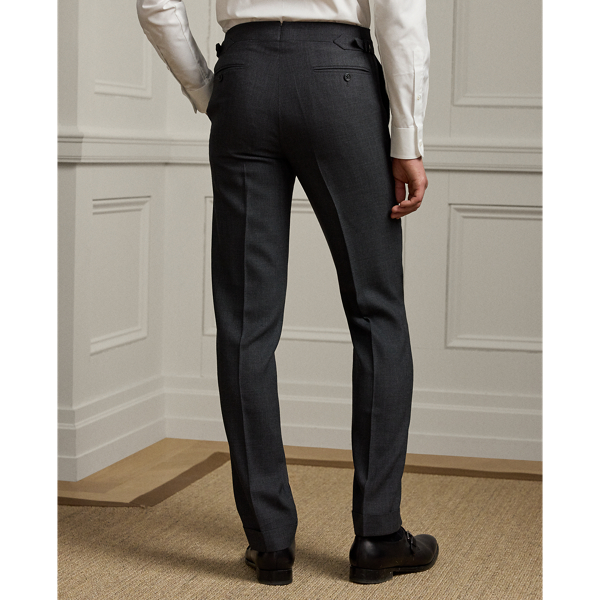 Dark Grey Multi Gregory Hand-Tailored Birdseye Suit Purple Label 9