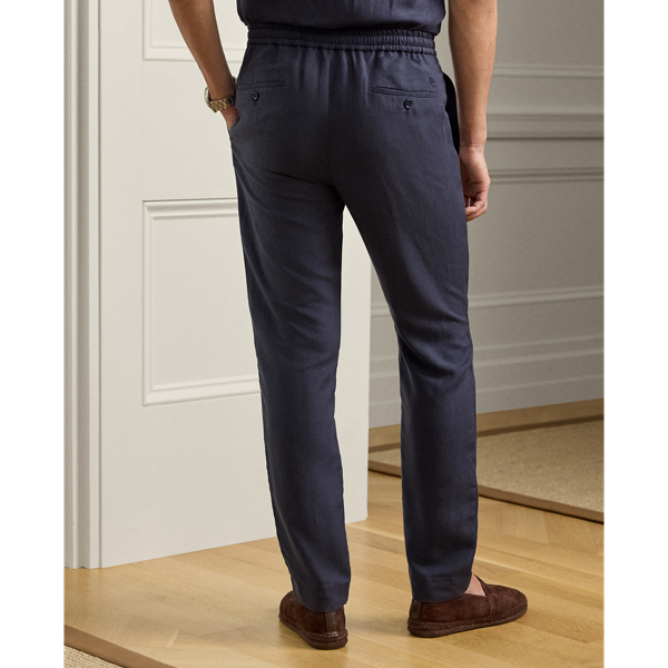 Handgeschneiderte Seiden-Leinen-Hose