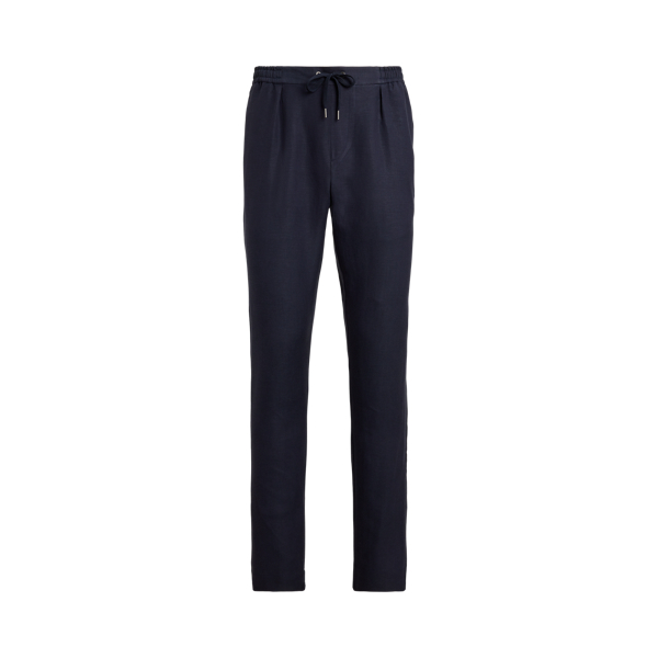 Handgeschneiderte Seiden-Leinen-Hose