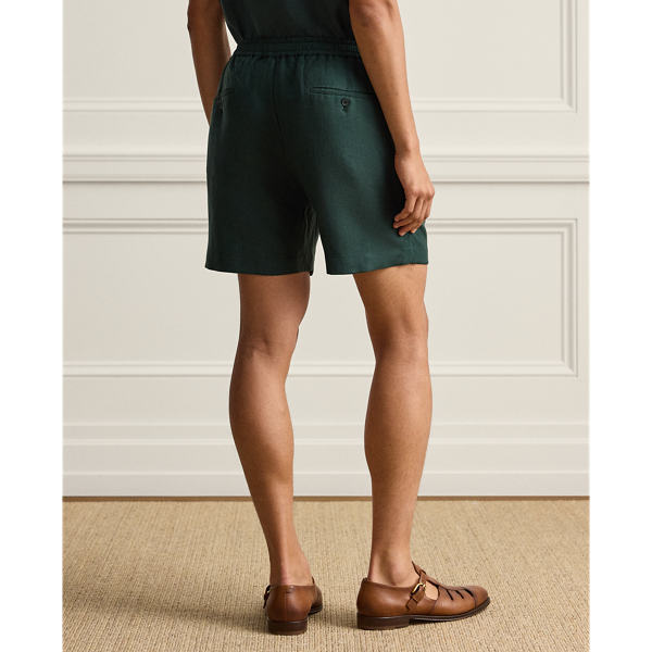 Silk-Linen Drawstring Short