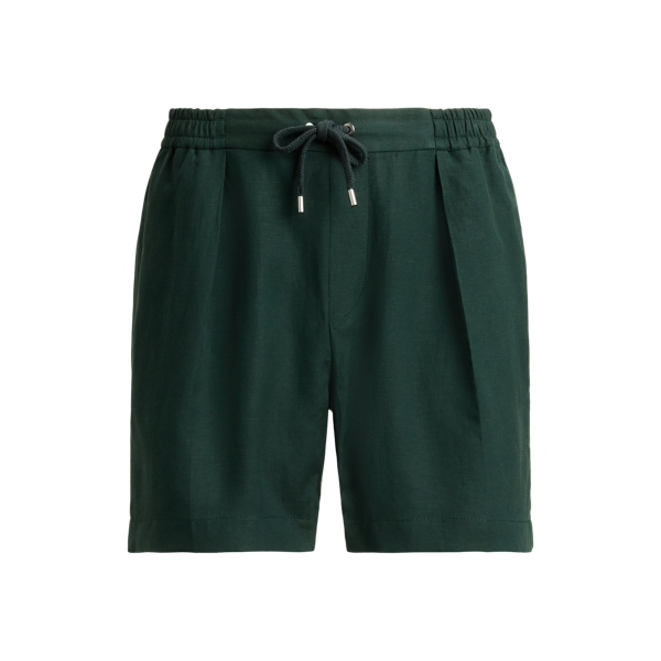 Silk-Linen Drawstring Short