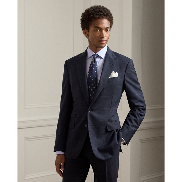Kent Hand-Tailored Glen Plaid Wool Suit