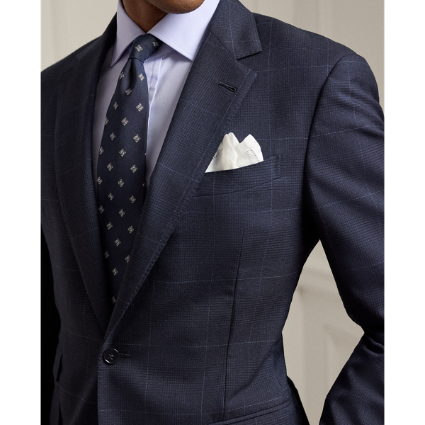 Kent Hand-Tailored Glen Plaid Wool Suit