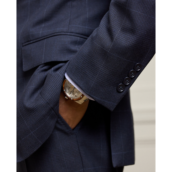 Kent Hand-Tailored Glen Plaid Wool Suit