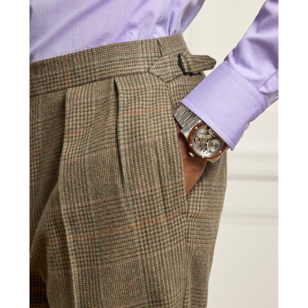 Gregory Handmade Plaid Cashmere Trouser