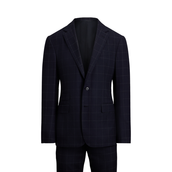Handgefertigter Windowpane-Anzug Kent