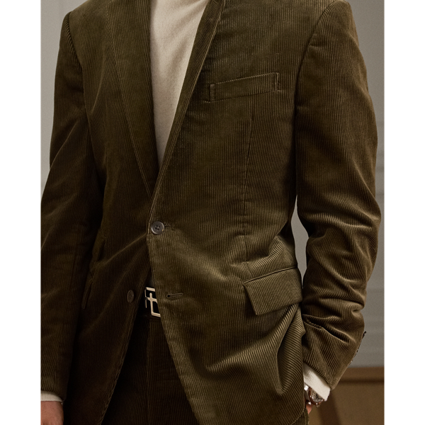 Handgeschneiderte Anzugjacke Kent Purple Label in Gedecktes Salbei 6