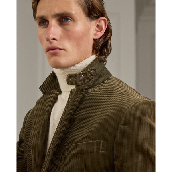 Handgeschneiderte Anzugjacke Kent Purple Label in Gedecktes Salbei 7