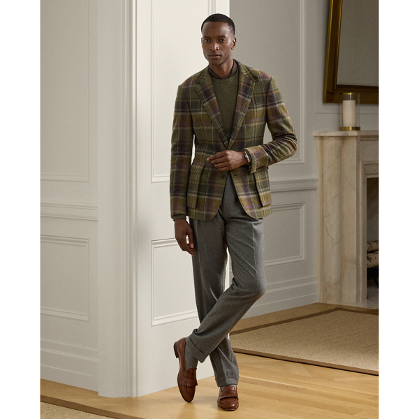 Kent Hand-Tailored Plaid Sport Coat