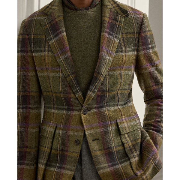Kent Hand-Tailored Plaid Sport Coat