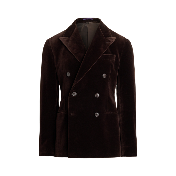 Dark Luggage Brown Kent Hand-Tailored Velvet Jacket Purple Label 2