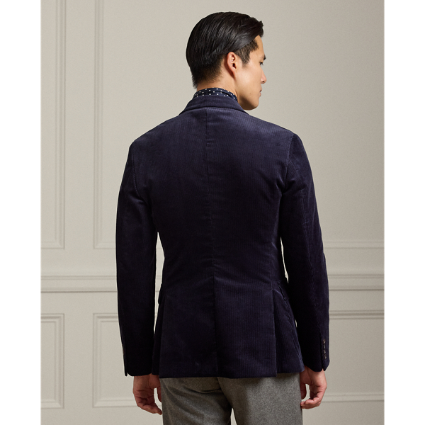 Classic Chairman Navy Kent Hand-Tailored Corduroy Suit Jacket Purple Label 5